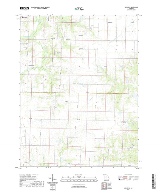 Mexico SE Missouri US Topo Map Image