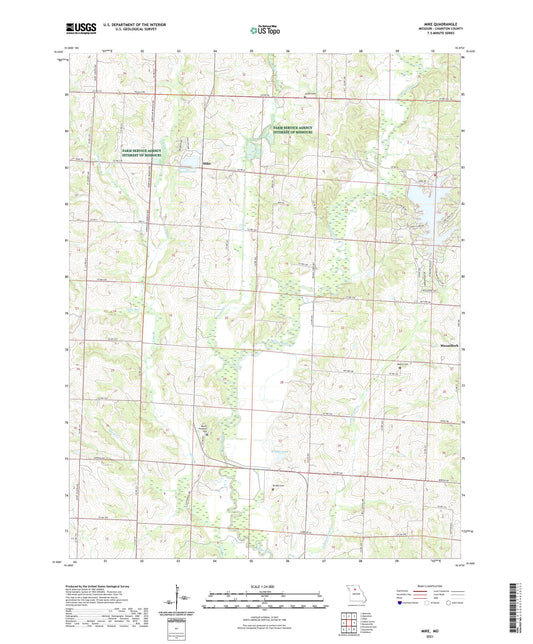 Mike Missouri US Topo Map Image