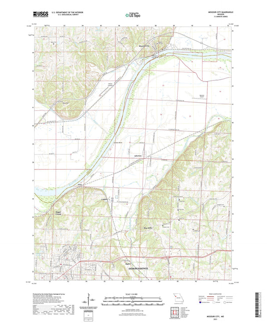 Missouri City Missouri US Topo Map Image