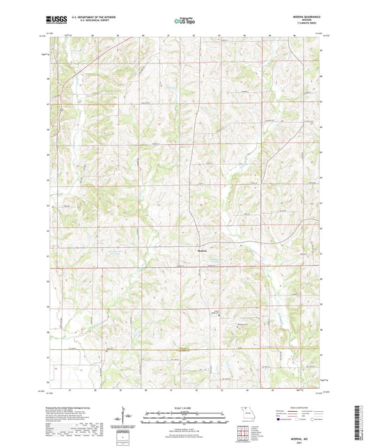 Modena Missouri US Topo Map Image