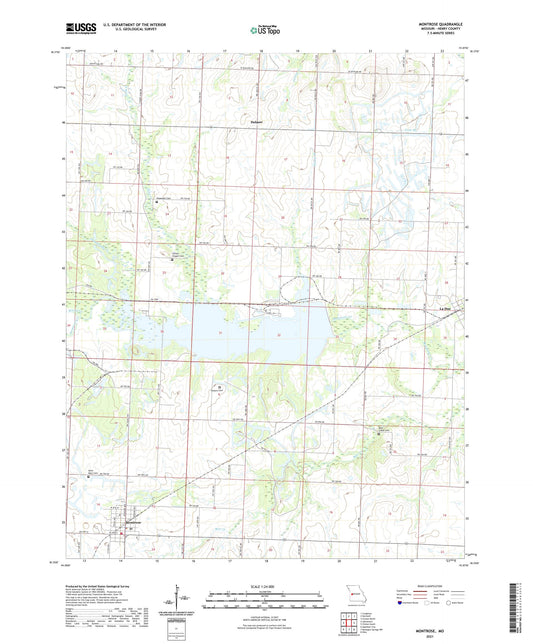 Montrose Missouri US Topo Map Image