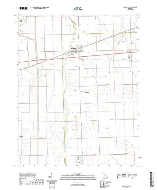 Morehouse Missouri US Topo Map Image
