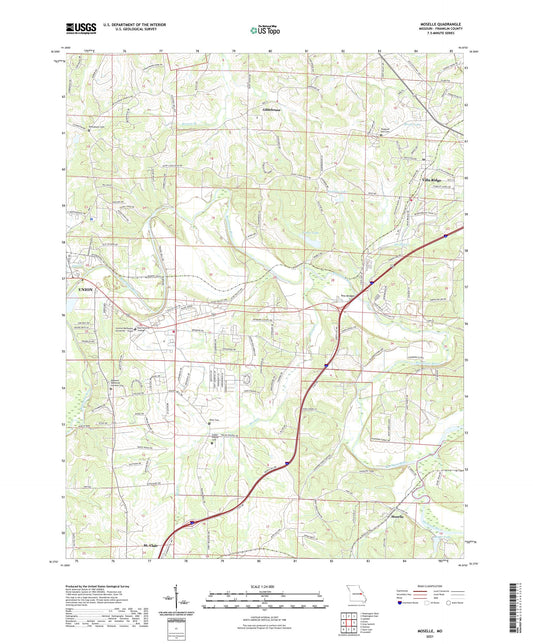 Moselle Missouri US Topo Map Image