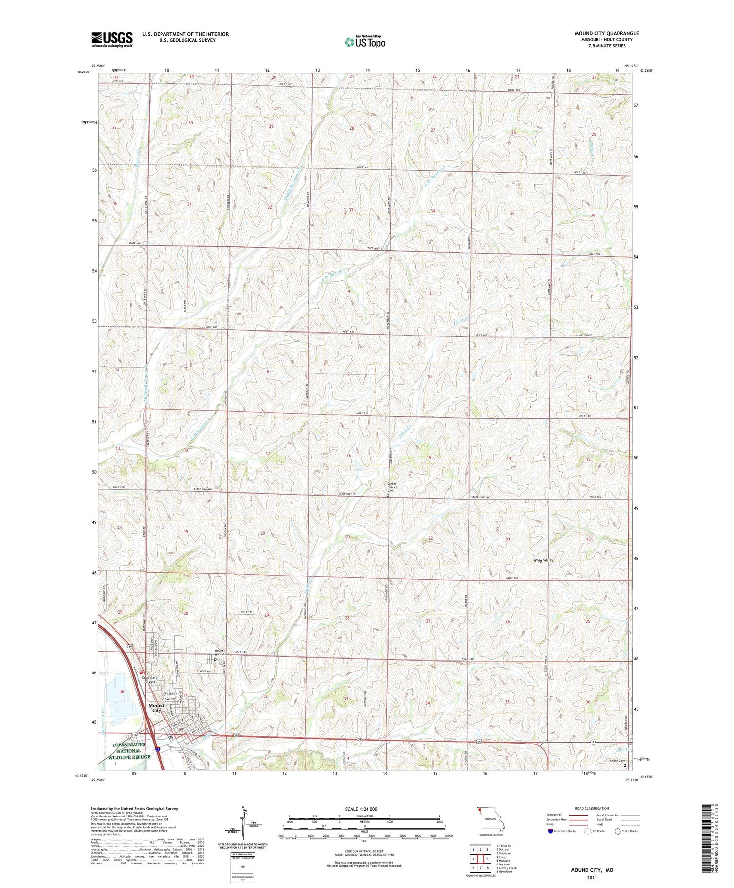 Mound City Missouri US Topo Map Image