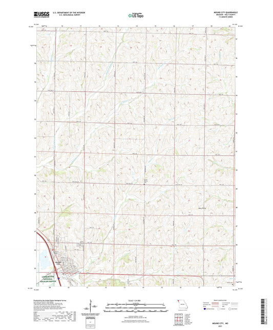Mound City Missouri US Topo Map Image