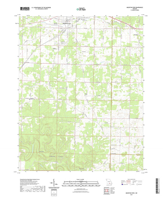 Mountain View Missouri US Topo Map Image