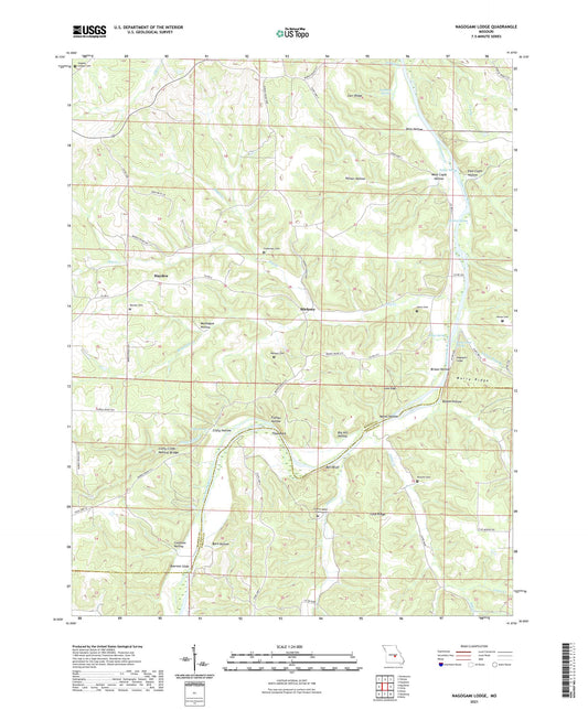 Nagogami Lodge Missouri US Topo Map Image