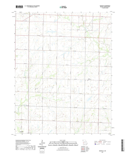 Nashville Missouri US Topo Map Image