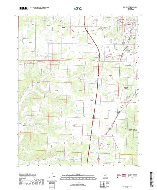 Neosho West Missouri US Topo Map Image