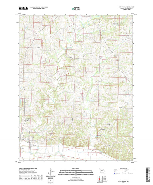 New Franklin Missouri US Topo Map Image