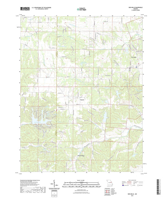 New Melle Missouri US Topo Map Image