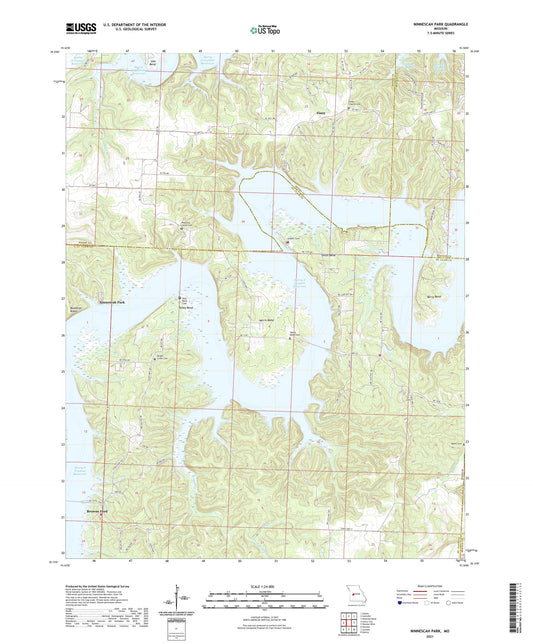 Ninnescah Park Missouri US Topo Map Image