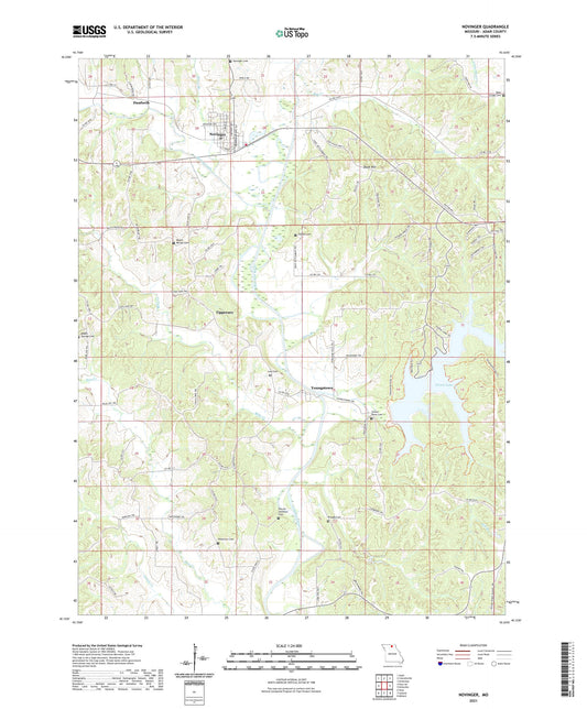 Novinger Missouri US Topo Map Image