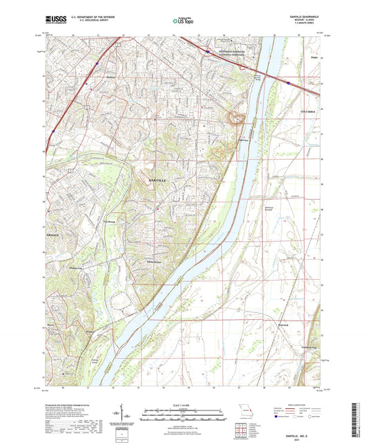 Oakville Missouri US Topo Map Image