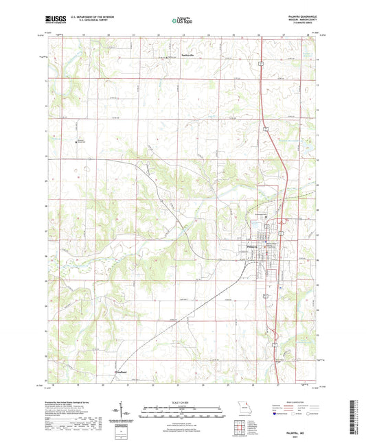 Palmyra Missouri US Topo Map Image