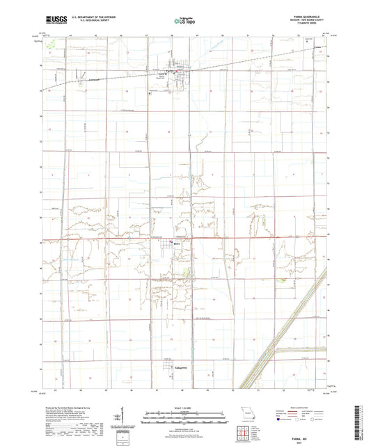 Parma Missouri US Topo Map Image