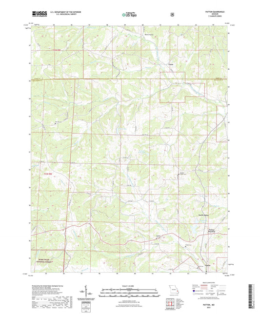Patton Missouri US Topo Map Image