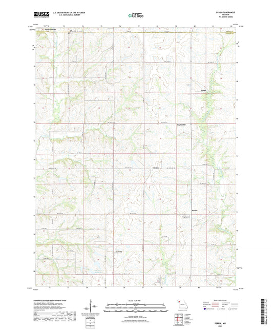 Perrin Missouri US Topo Map Image
