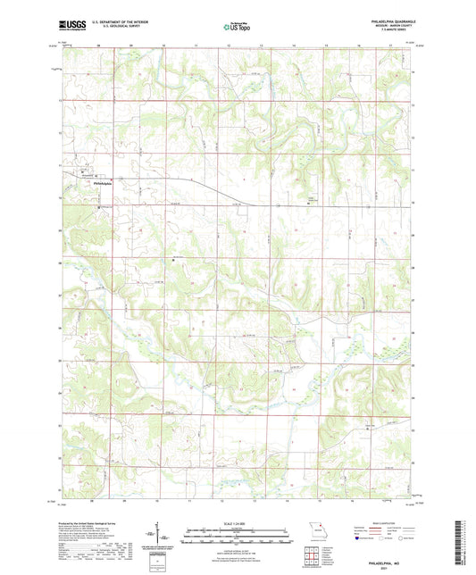 Philadelphia Missouri US Topo Map Image