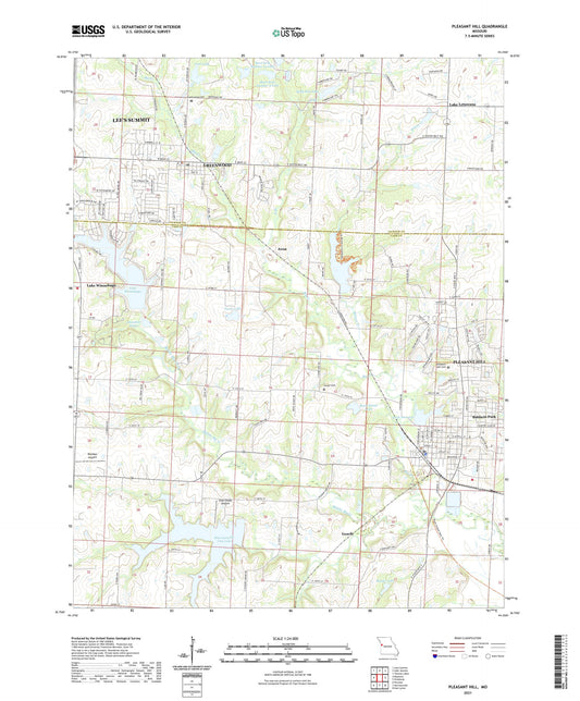 Pleasant Hill Missouri US Topo Map Image