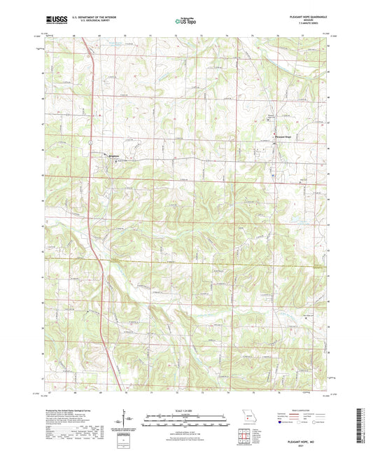 Pleasant Hope Missouri US Topo Map Image