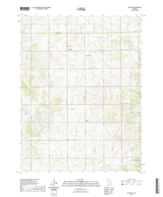Plymouth Missouri US Topo Map Image