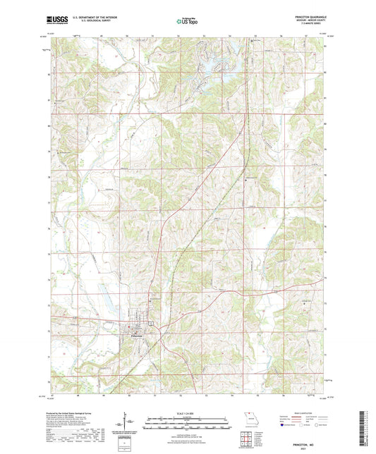 Princeton Missouri US Topo Map Image