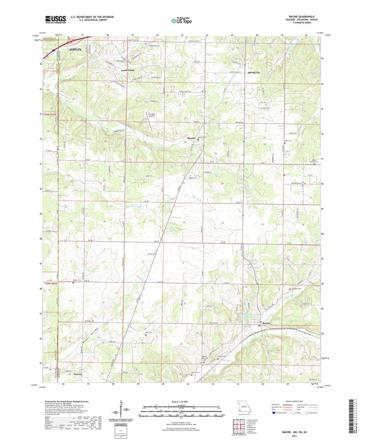 Racine Missouri US Topo Map Image