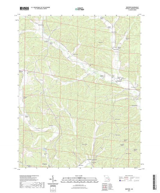 Redford Missouri US Topo Map Image