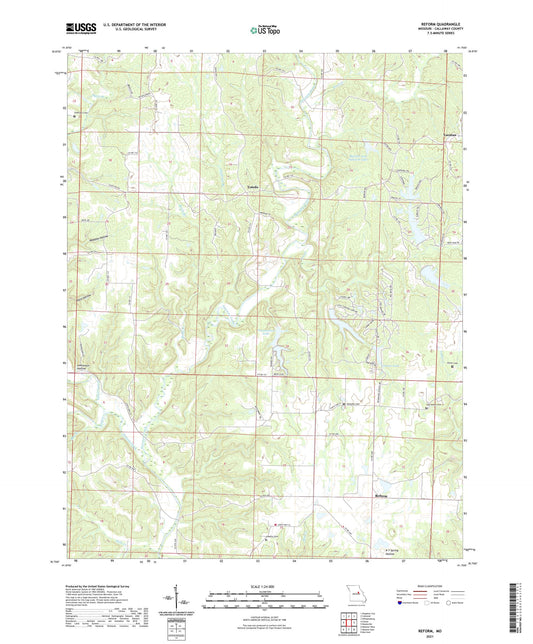 Reform Missouri US Topo Map Image