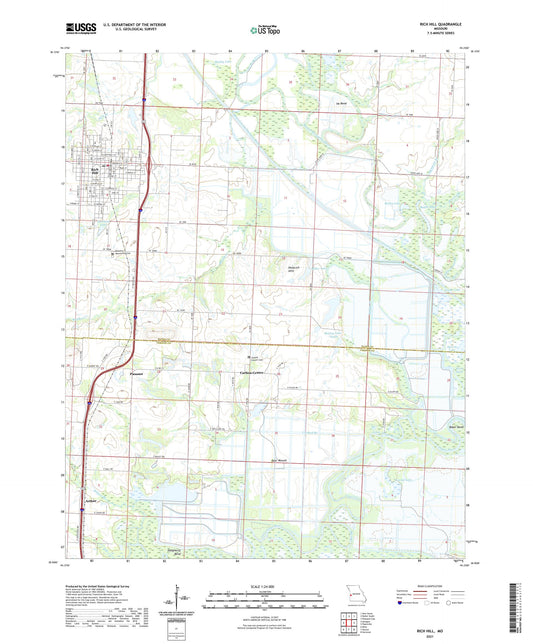 Rich Hill Missouri US Topo Map Image