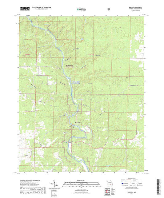 Riverton Missouri US Topo Map Image