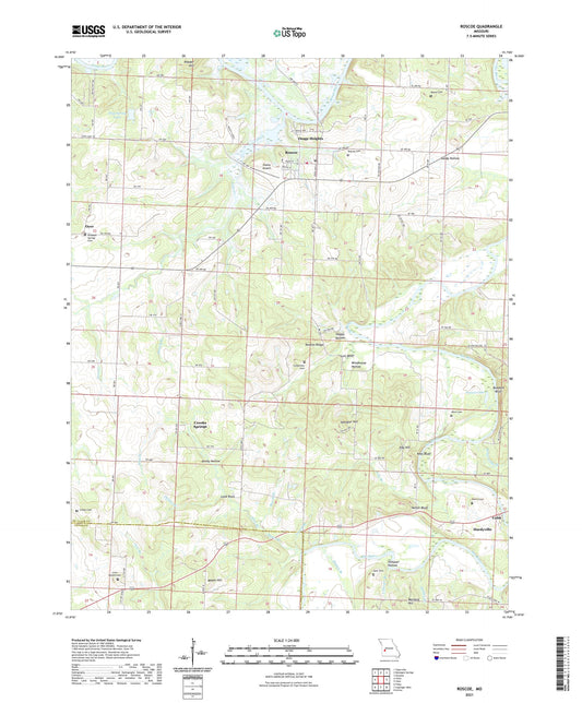 Roscoe Missouri US Topo Map Image