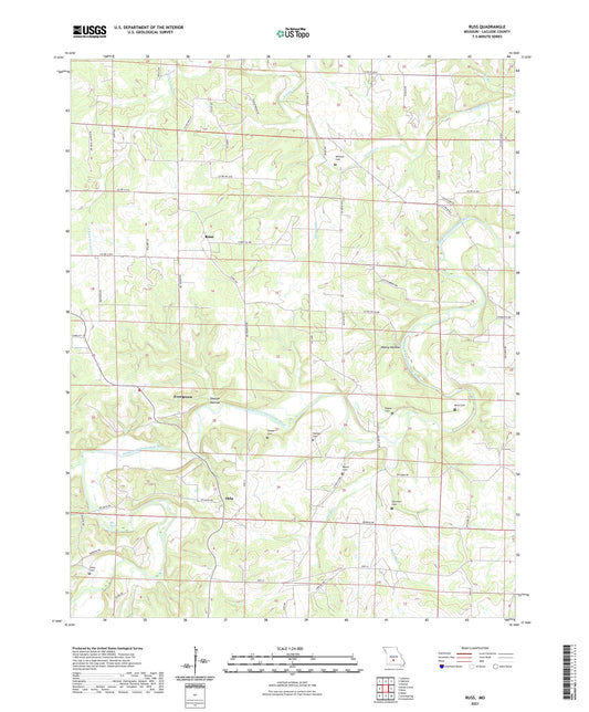 Russ Missouri US Topo Map Image