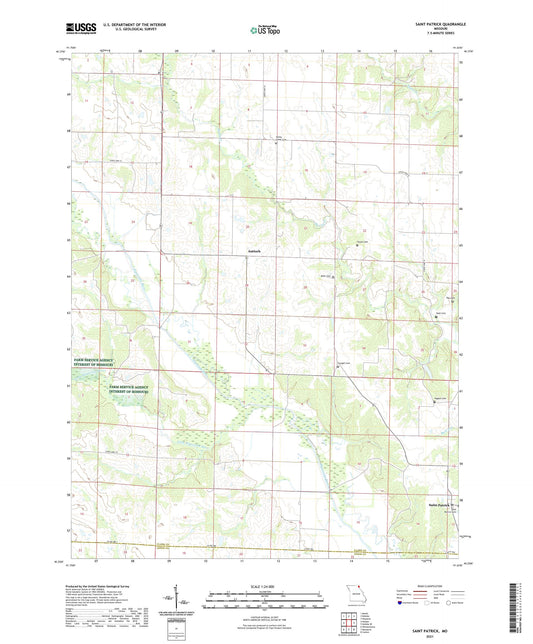 Saint Patrick Missouri US Topo Map Image
