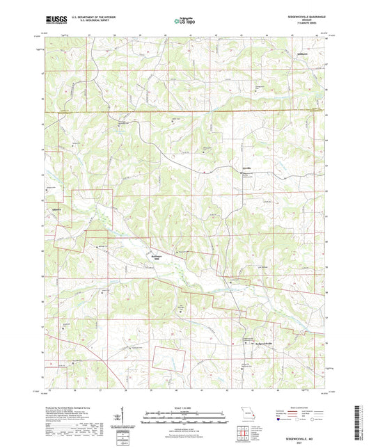 Sedgewickville Missouri US Topo Map Image