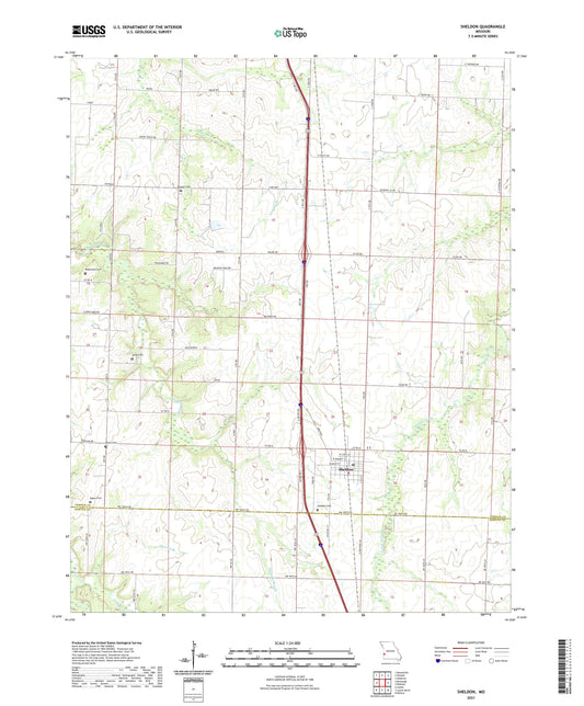 Sheldon Missouri US Topo Map Image