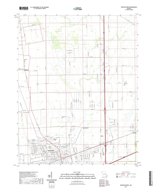Sikeston North Missouri US Topo Map Image