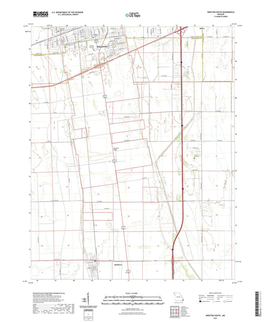 Sikeston South Missouri US Topo Map Image