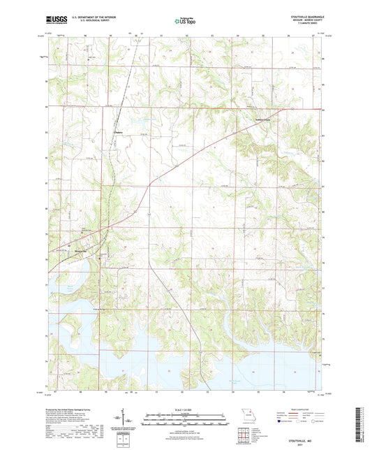 Stoutsville Missouri US Topo Map Image