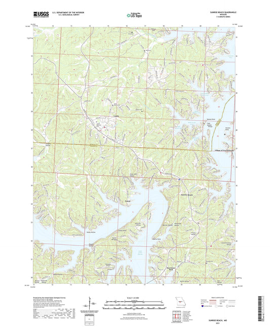 Sunrise Beach Missouri US Topo Map Image