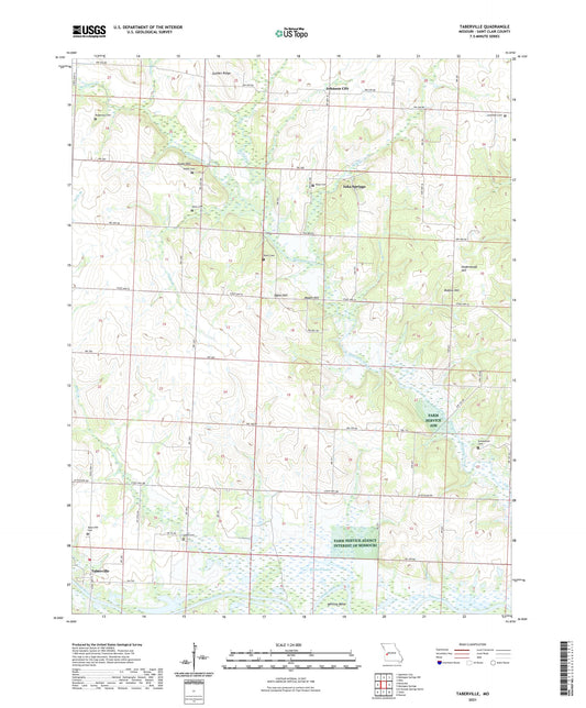 Taberville Missouri US Topo Map Image