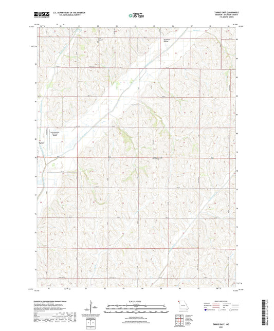 Tarkio East Missouri US Topo Map Image