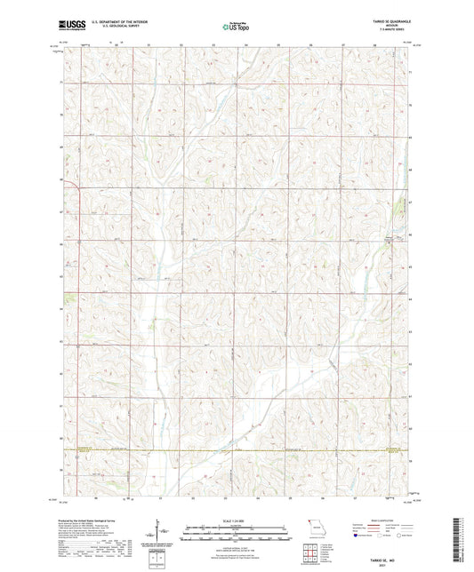 Tarkio SE Missouri US Topo Map Image
