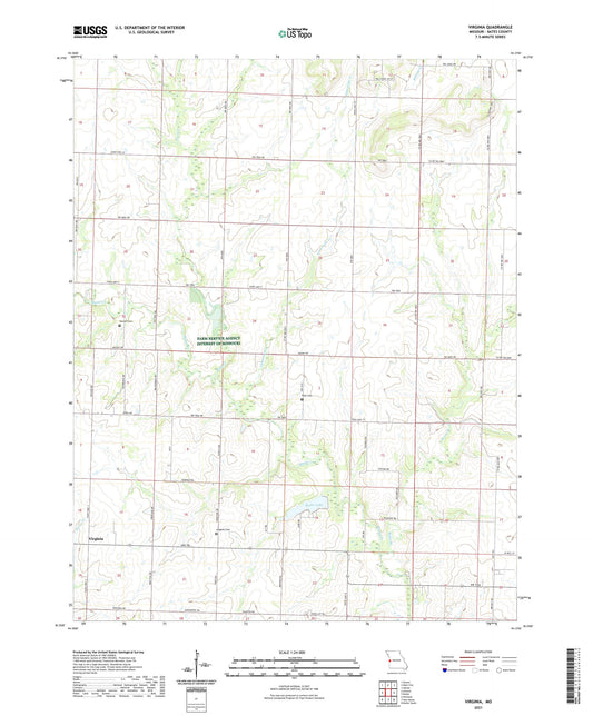 Virginia Missouri US Topo Map Image