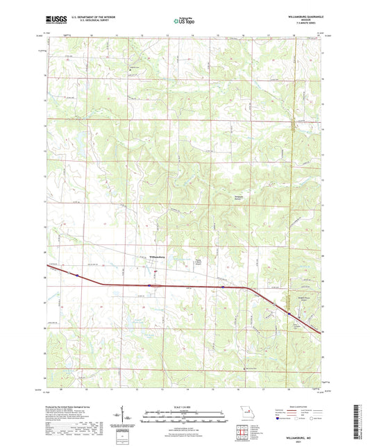 Williamsburg Missouri US Topo Map Image