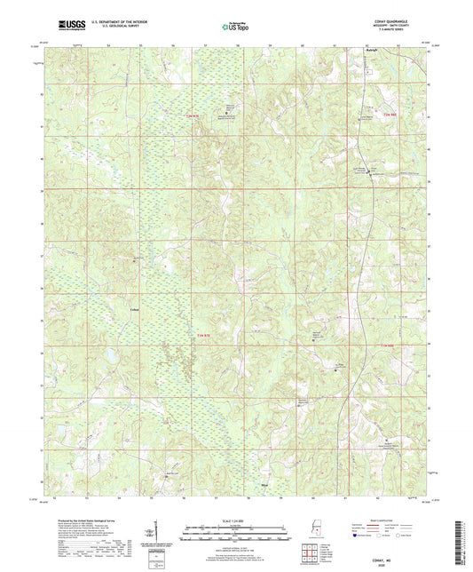 Cohay Mississippi US Topo Map Image