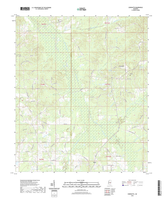 Conehatta Mississippi US Topo Map Image