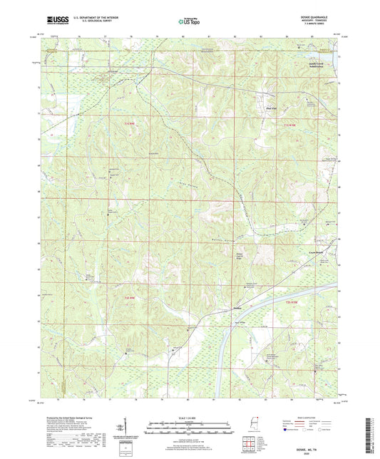 Doskie Mississippi US Topo Map Image