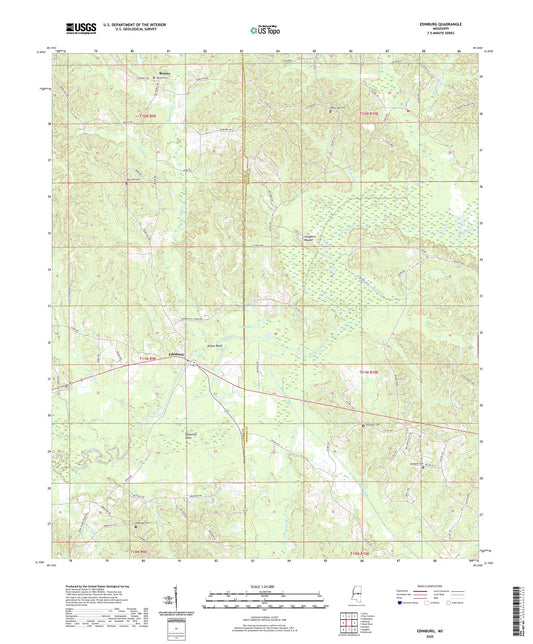 Edinburg Mississippi US Topo Map Image